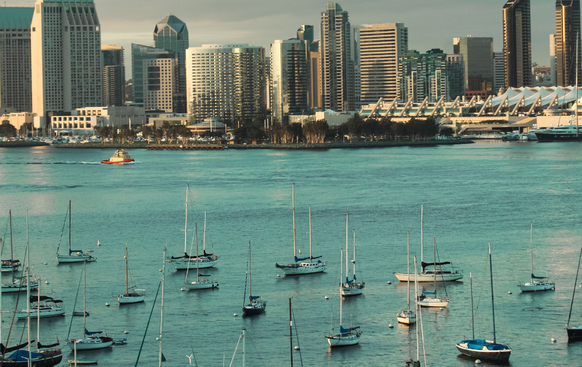 The skyline of San Diego, a city named for a Franciscan friar. Photo by Tapas S, Pexels