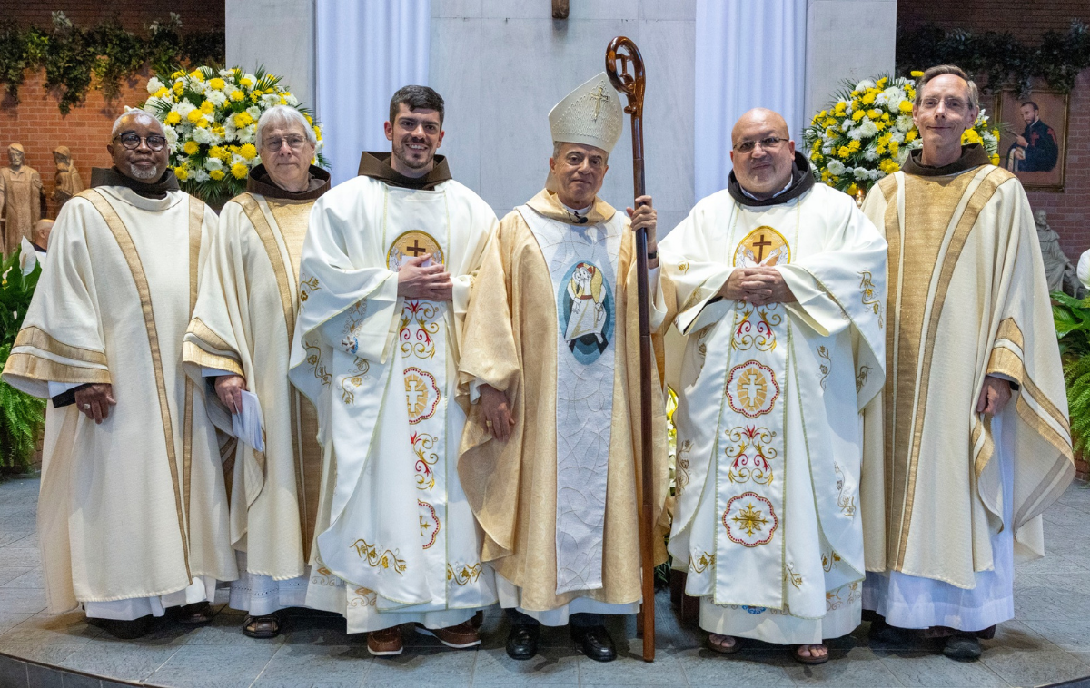 Two Franciscan friars ordained priests in joyful ceremony