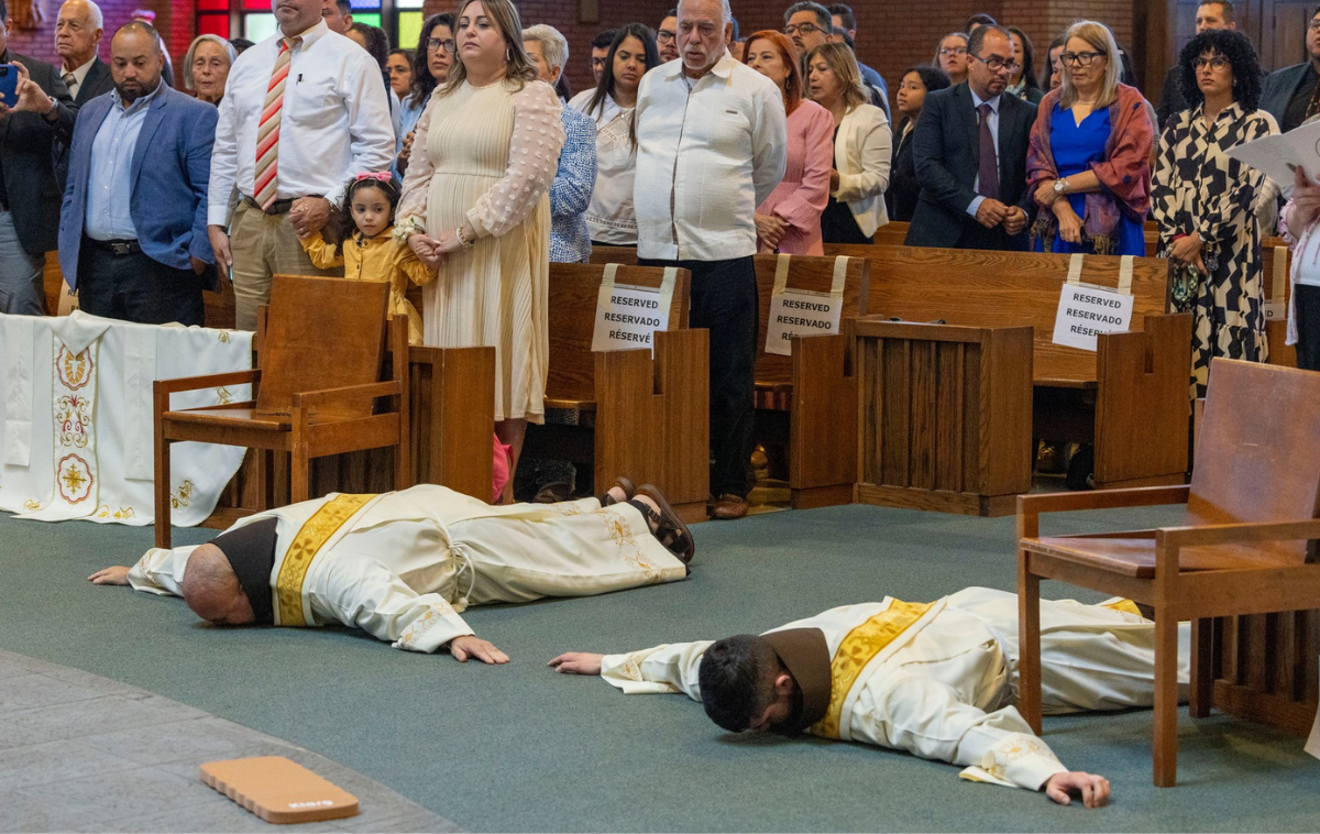 Two Franciscan friars ordained priests in joyful ceremony