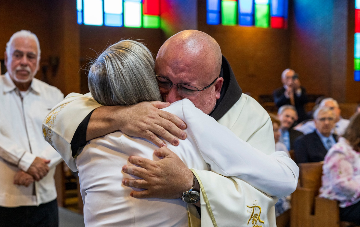 Two Franciscan friars ordained priests in joyful ceremony