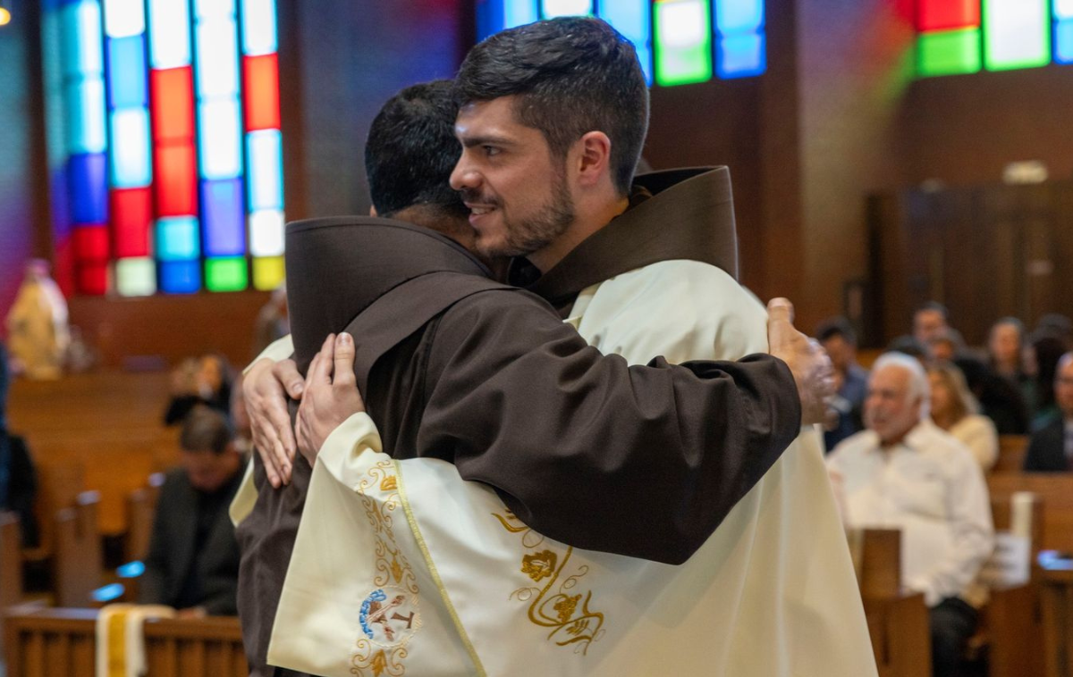 Two Franciscan friars ordained priests in joyful ceremony